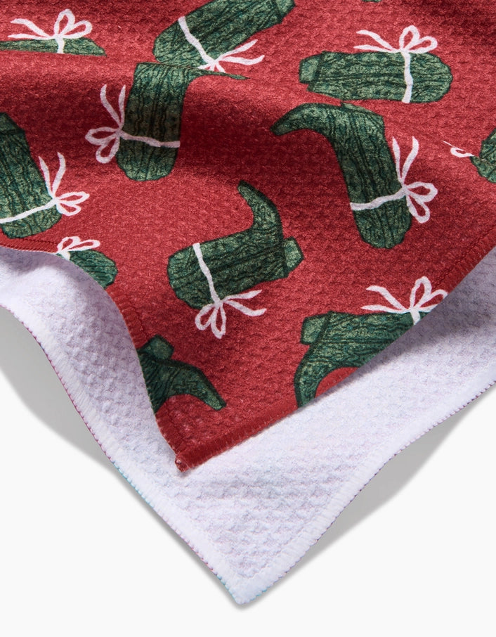 Merry Boots Kitchen Towel