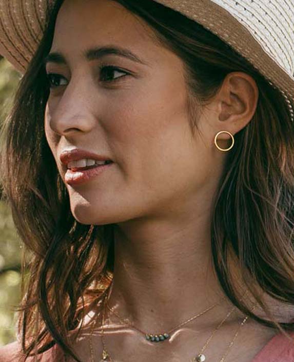 Modern Circle Studs