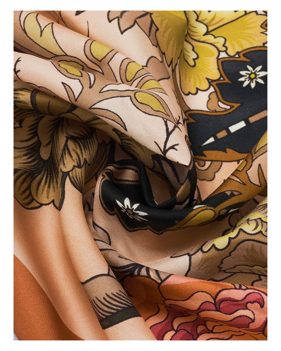 Royal Flora Square Scarf