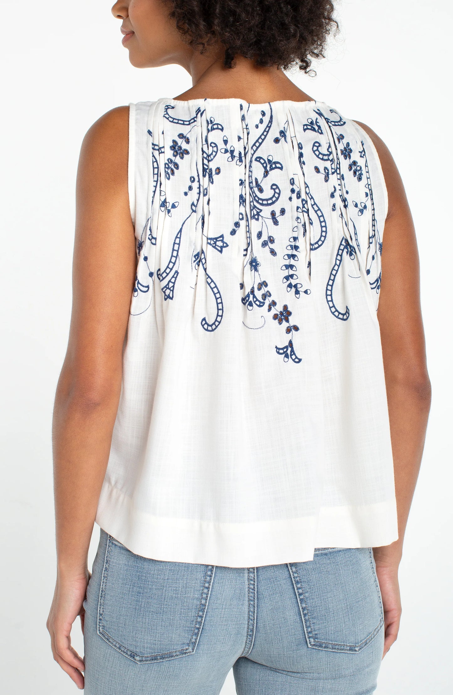 Sleeveless Woven Top