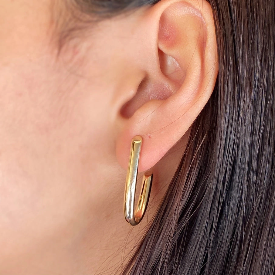 J Hoop Earrings