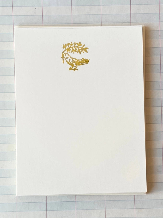 Bird With Sprig Flat Card Set