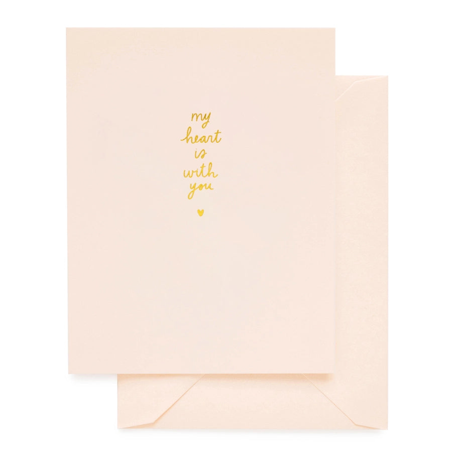 My Heart Is With You Card