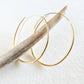 Brass Thread Oval Hoops