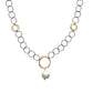 Mixed Metal Baroque Pearl Necklace