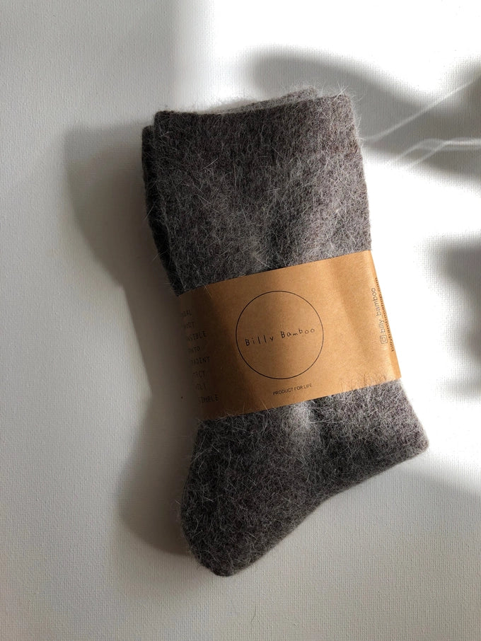 Fluffy Angora Socks