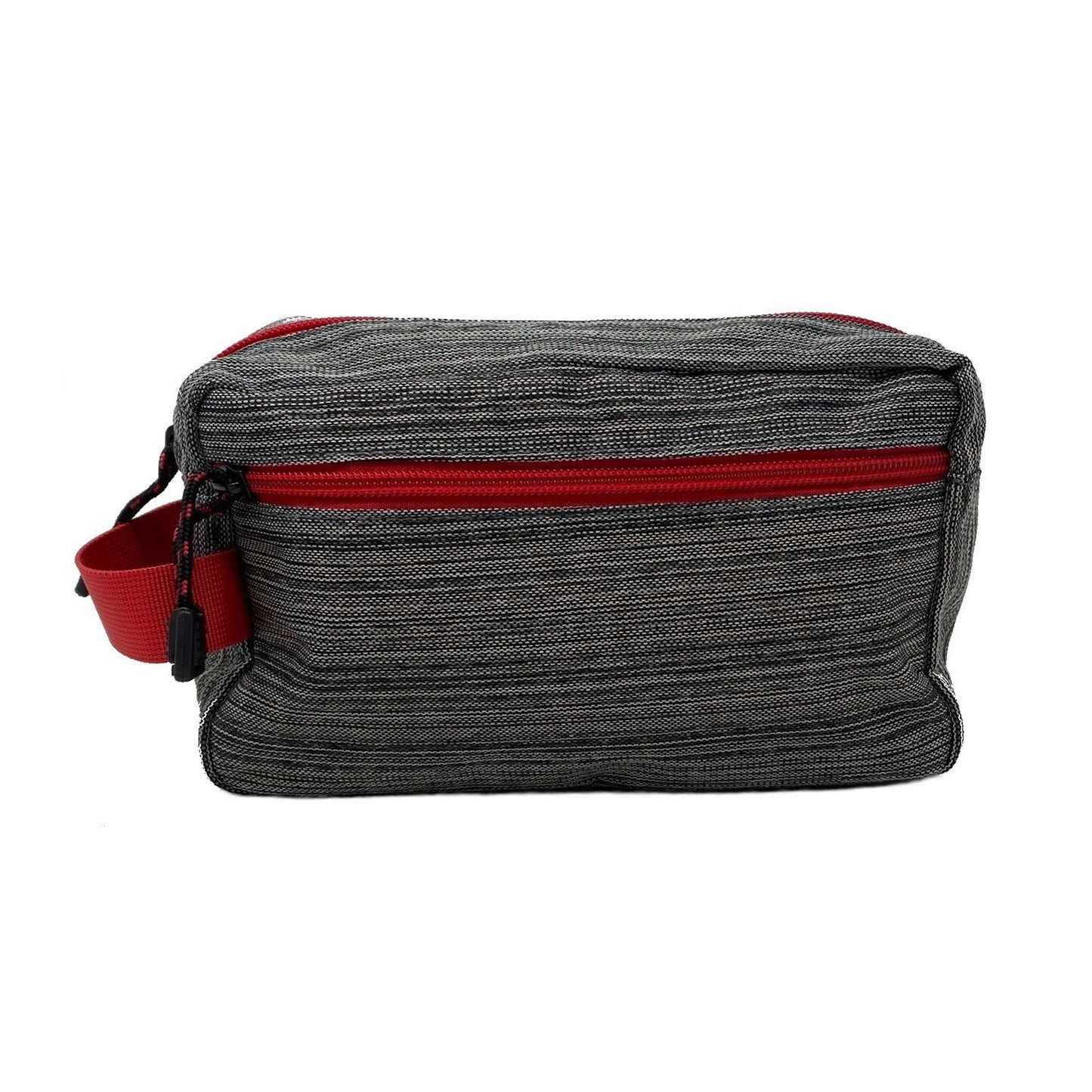 Grey & Red Toiletry Bag