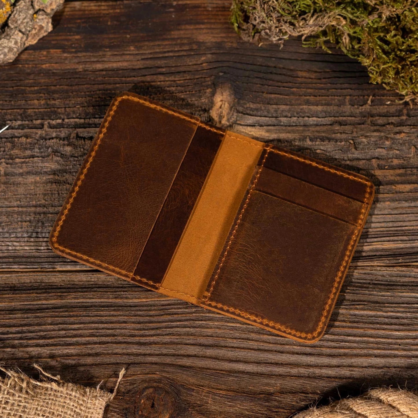 Genuine Leather Bifold Wallet