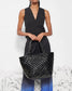 Medium Metro Tote Deluxe-Black Lacquer
