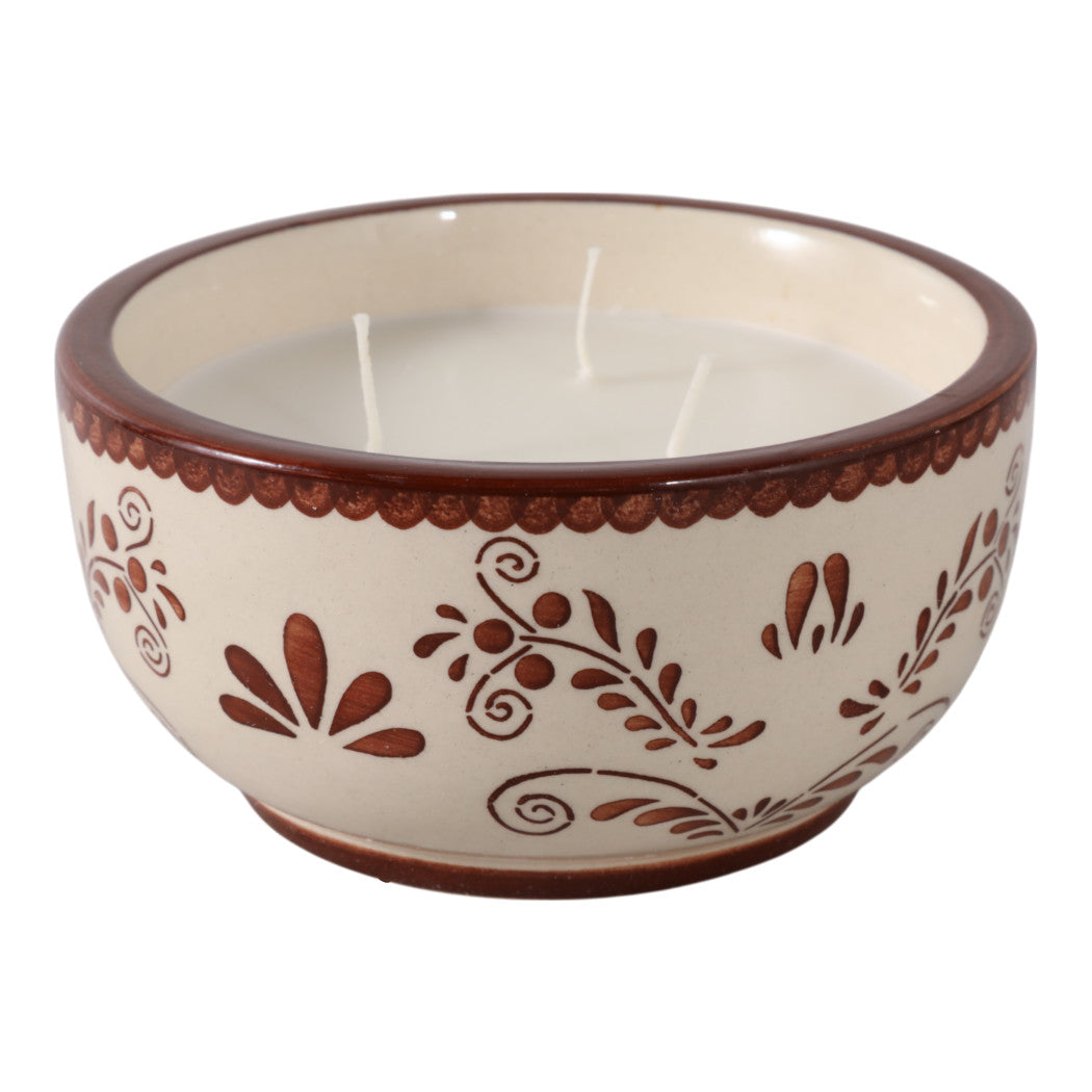Coffee Floral Candle