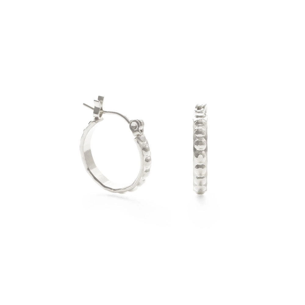 Small Vintage Beaded Hoops