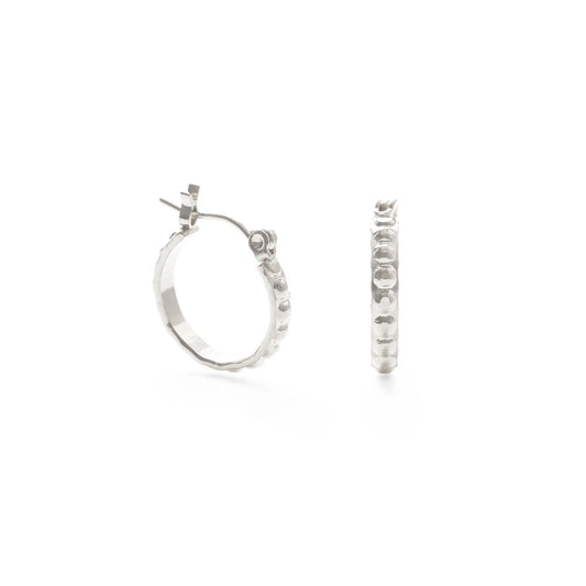 Small Vintage Beaded Hoops