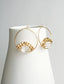 Golden Glass Arch Earrings