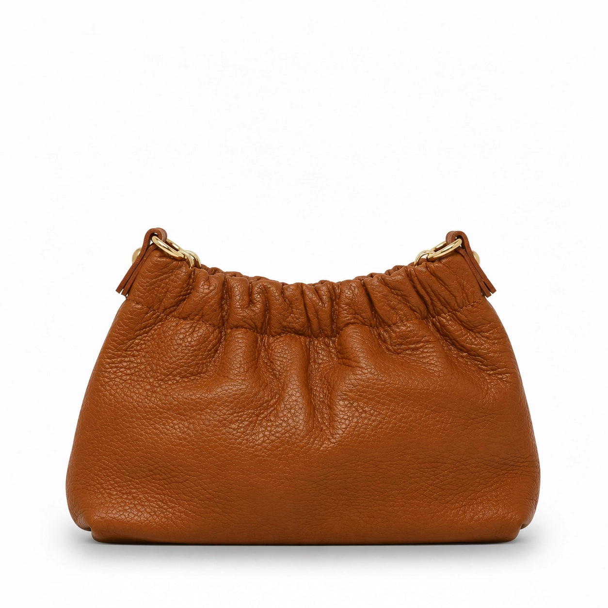 Italian Leather Clutch - Camel