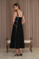 Contrast Stitch Midi Dress