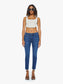 Mid Rise Dazzler Ankle Fray - Fancy