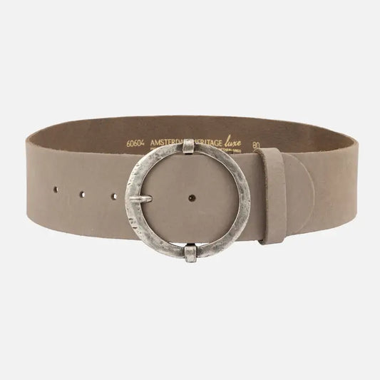 Vintage Buckle Leather Belt