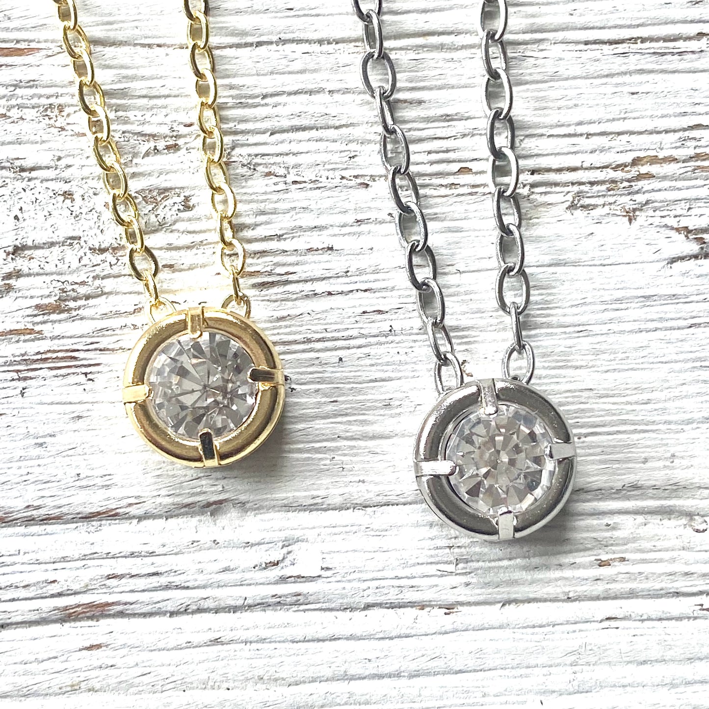 Crystal Pendant Minimalist Necklace
