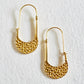 Double Faced Hammered Earrings