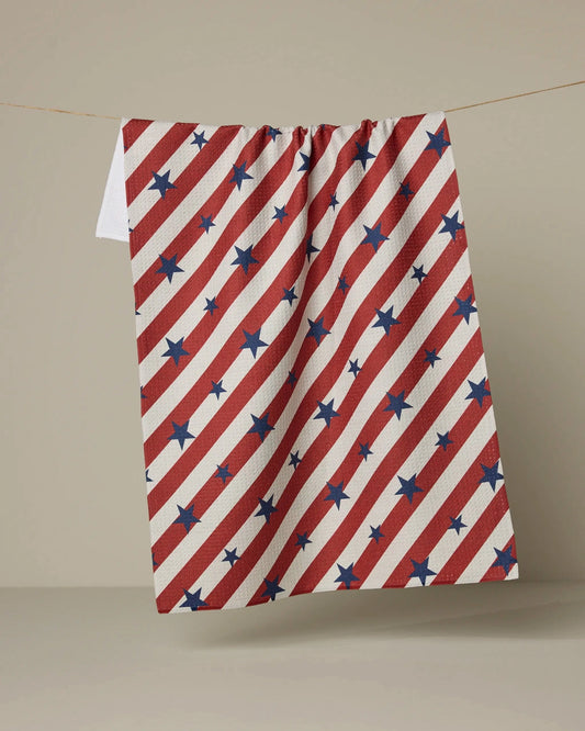 Patriotic Stripe Kitchen Towel