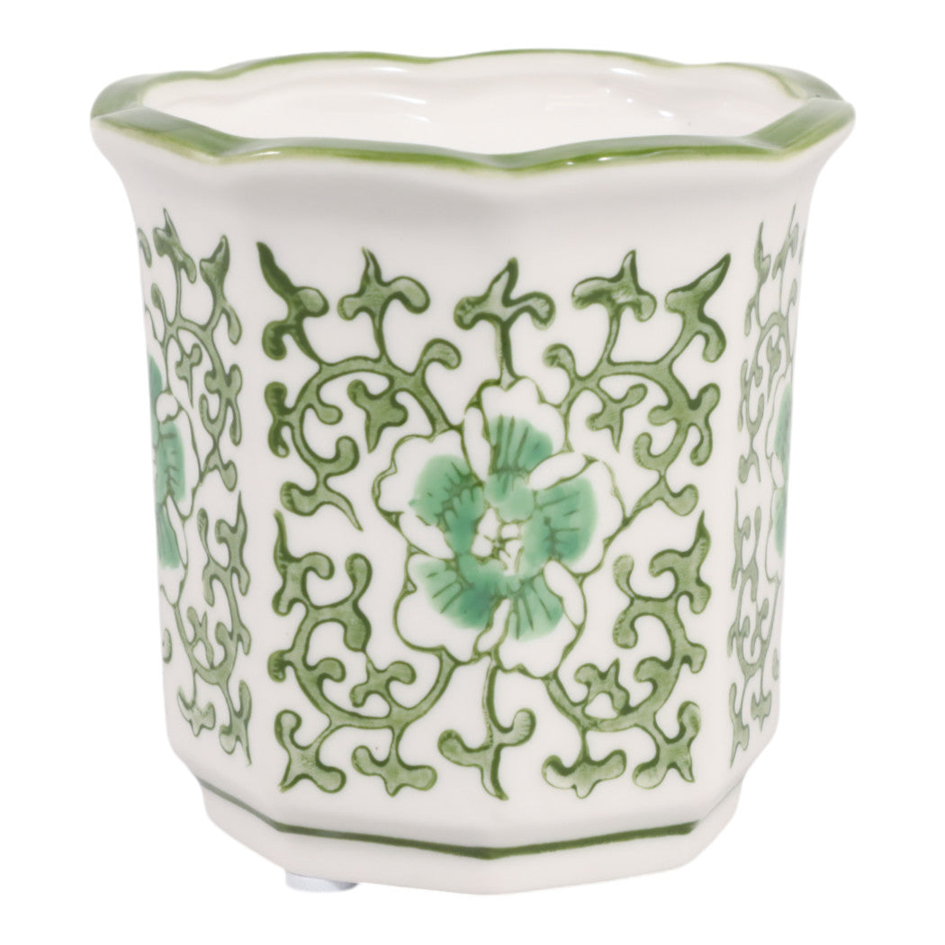 Plumeria Green Scallop Candle