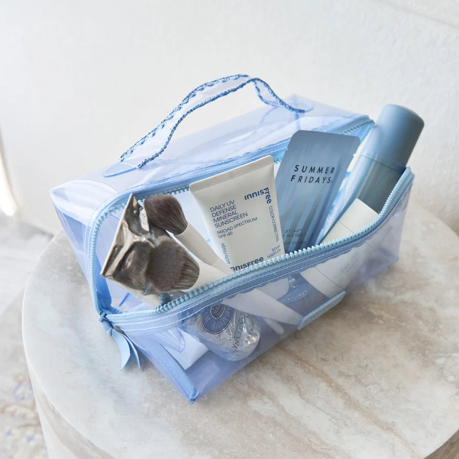 Jelly Cosmetic Bag - Carolina Blue