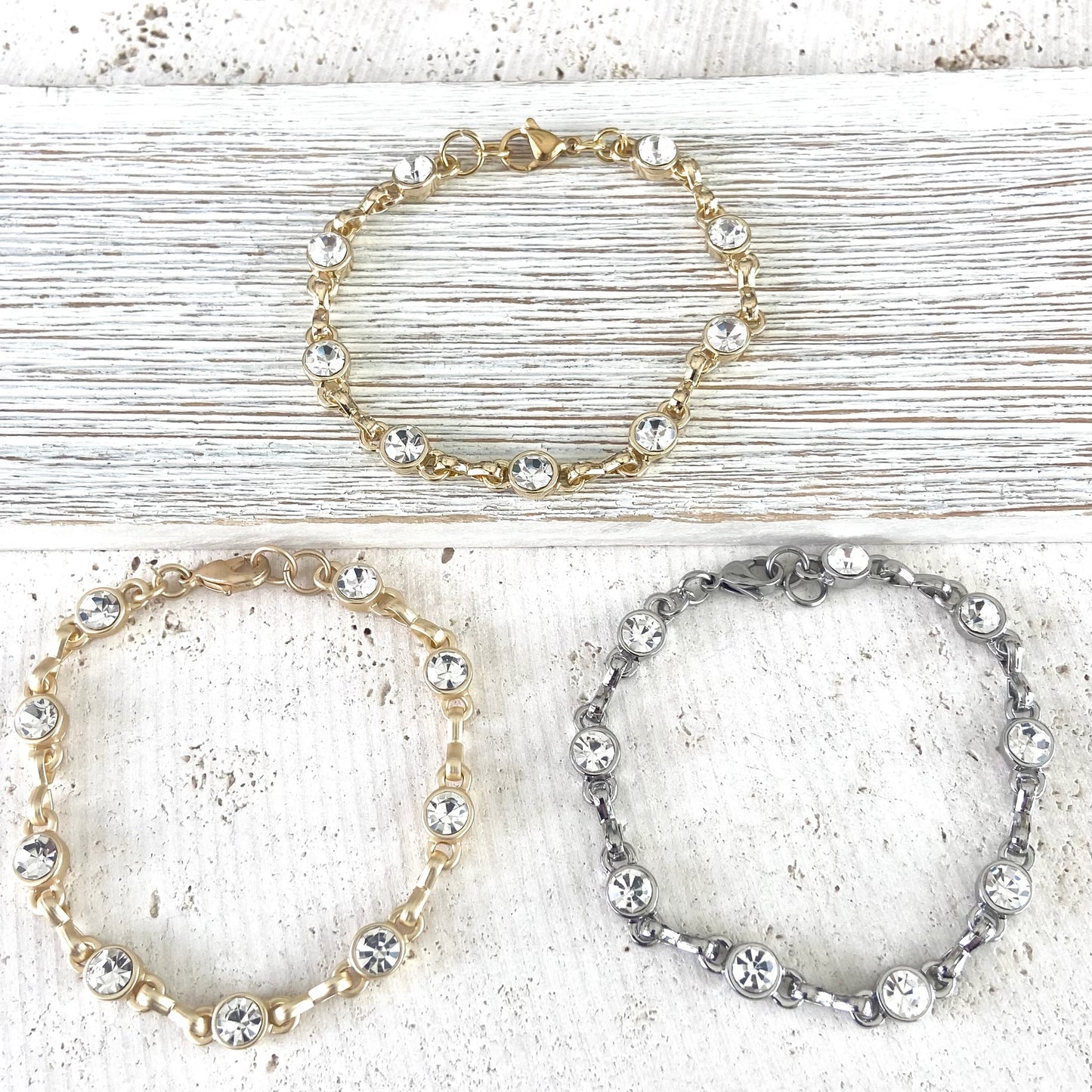 Crystal Single Strand Bracelet