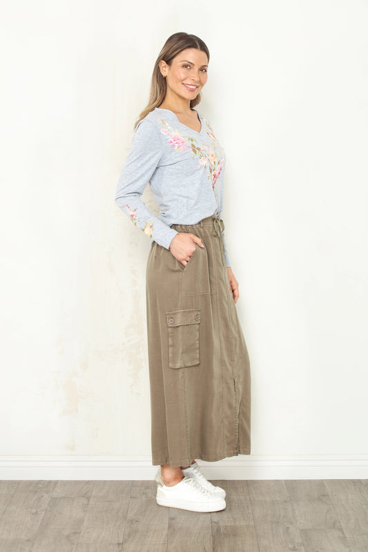 Cargo Maxi Skirt