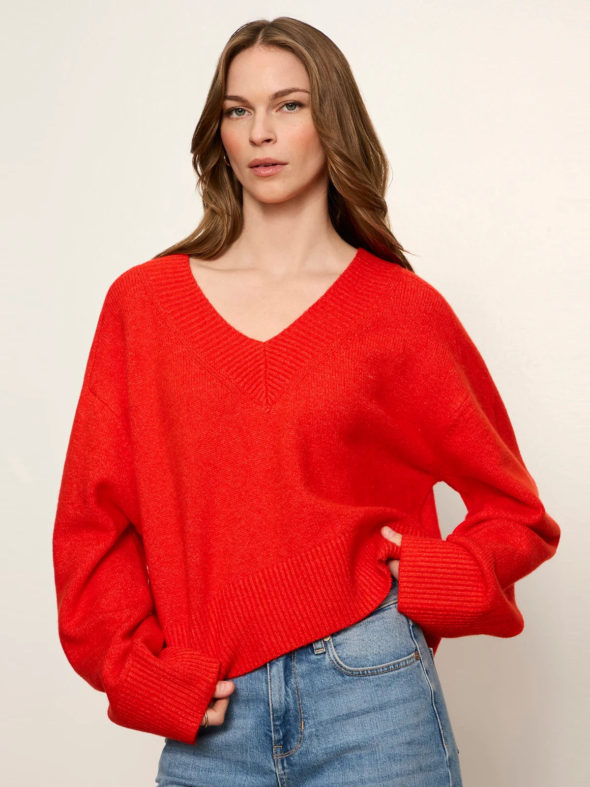 Vanna Sweater - Red Hot