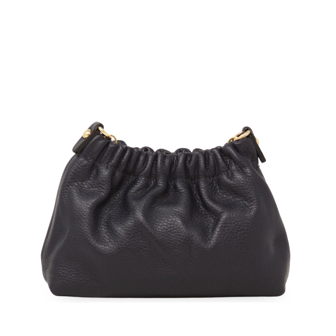 Italian Leather Clutch - Navy