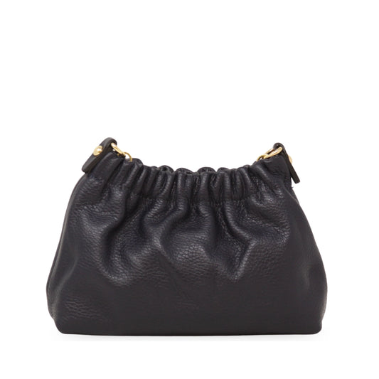 Italian Leather Clutch - Navy