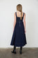 Denim Lace-Up Front Dress