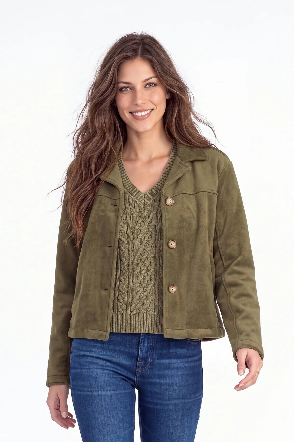 Seamed Swing Jacket