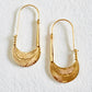 Double Faced Hammered Earrings