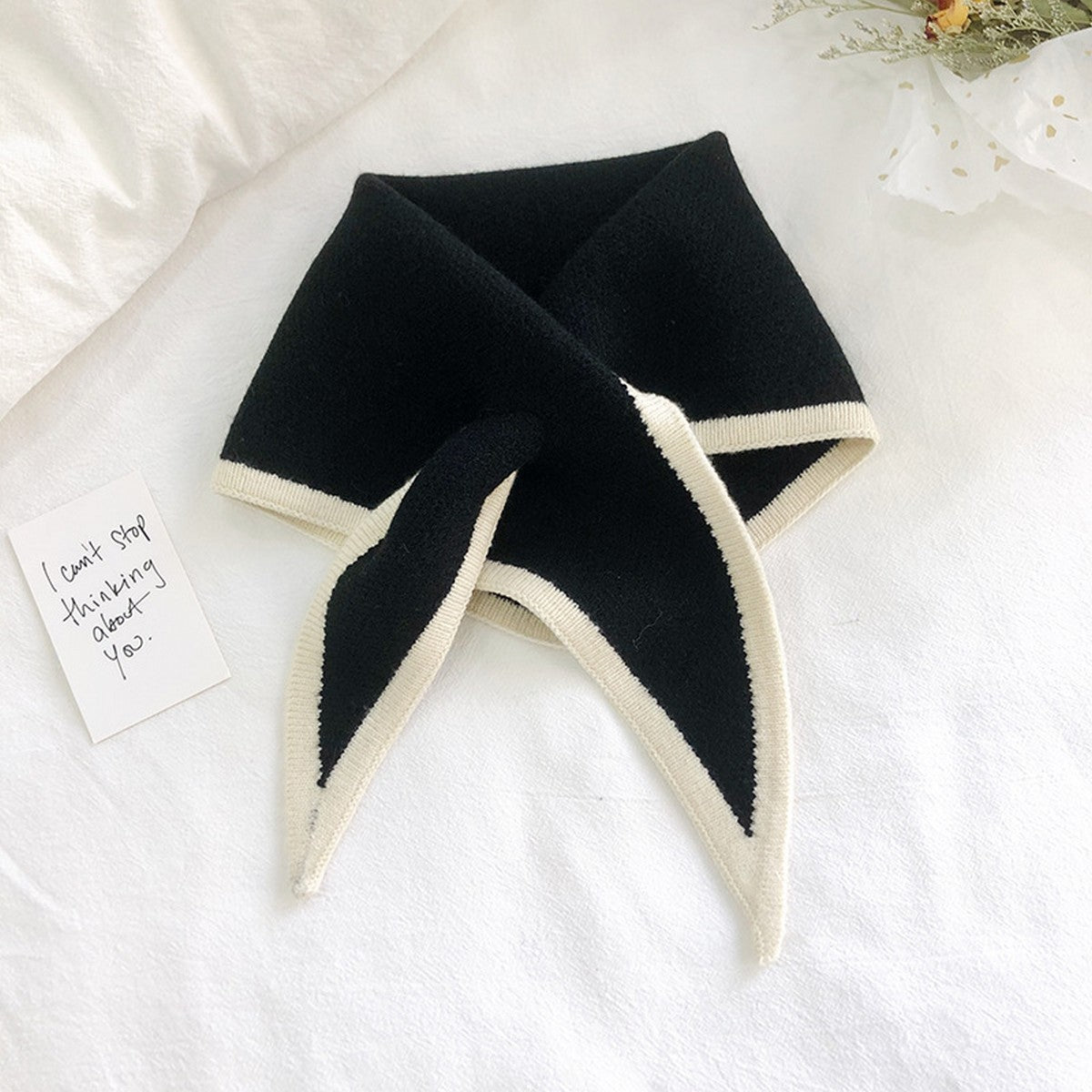 Knit Triangle Scarf