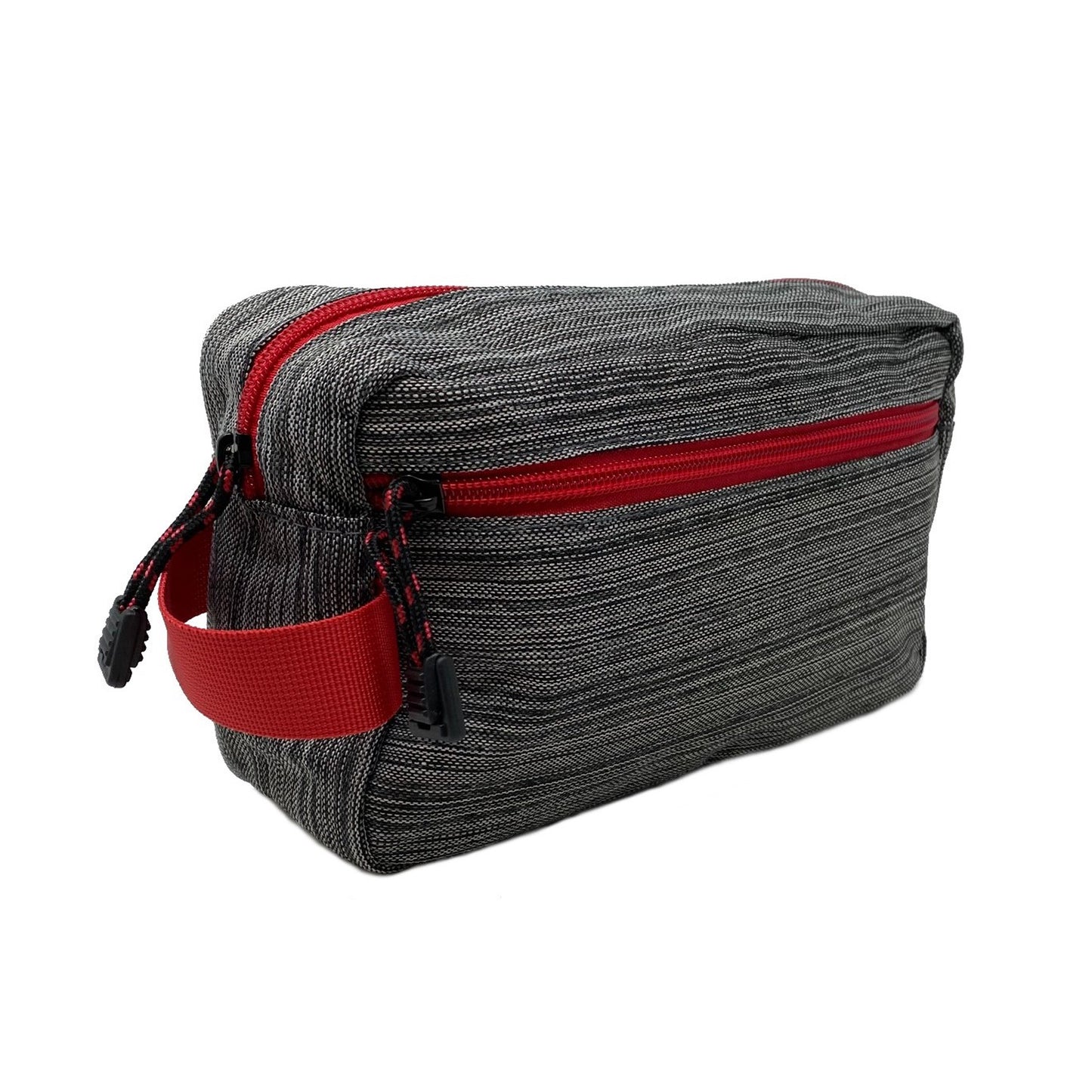 Grey & Red Toiletry Bag