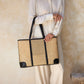Large Rattan Tote - Black Trim