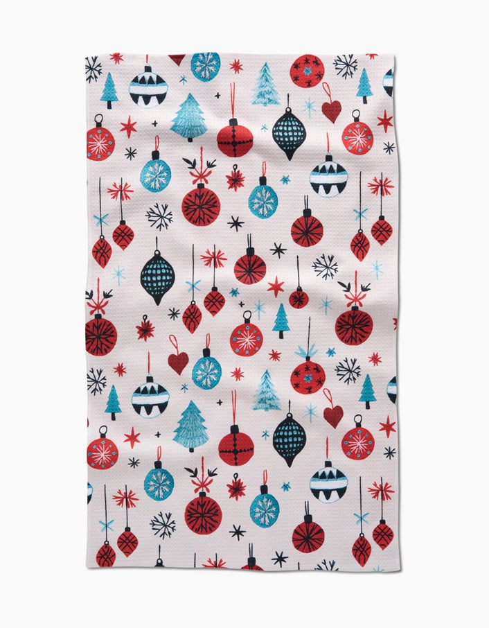 Embroidered Ornaments Kitchen Towel