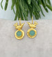 Bird Aqua Chalcedony Earrings