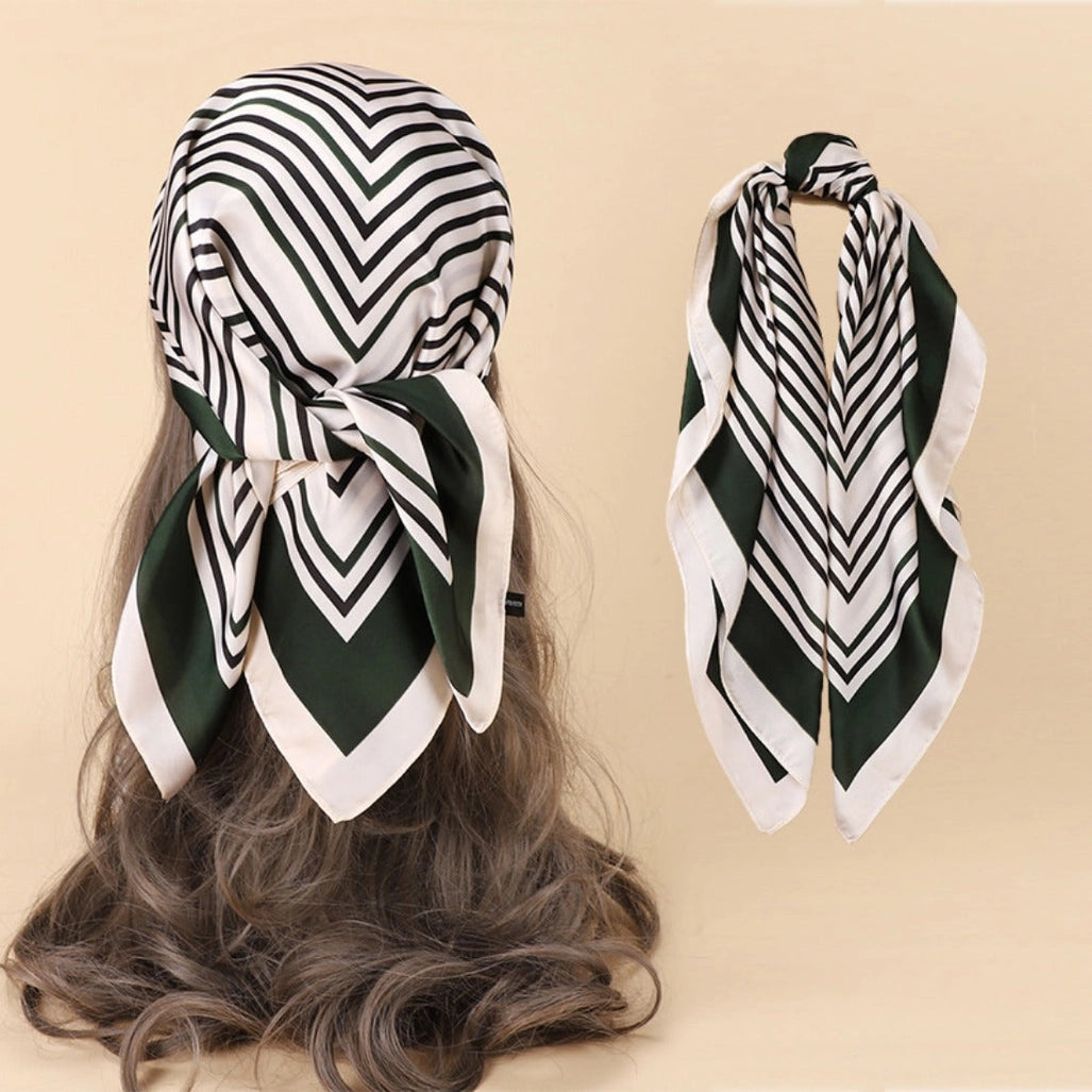 Striped Square Scarf