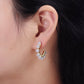 Pearl Dotted Hoop Earrings