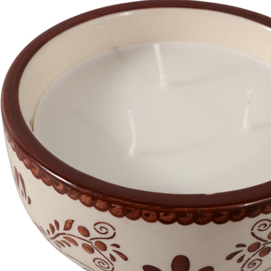Coffee Floral Candle