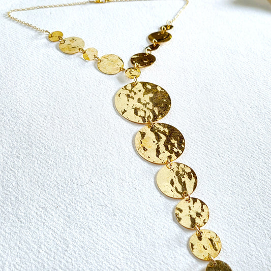 Hammered Circles Necklace