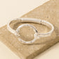 Hammered Circle Bangle Bracelet
