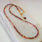 Ruby Ombre Beaded Necklace