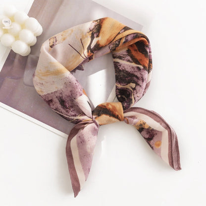 Floral Square Scarf