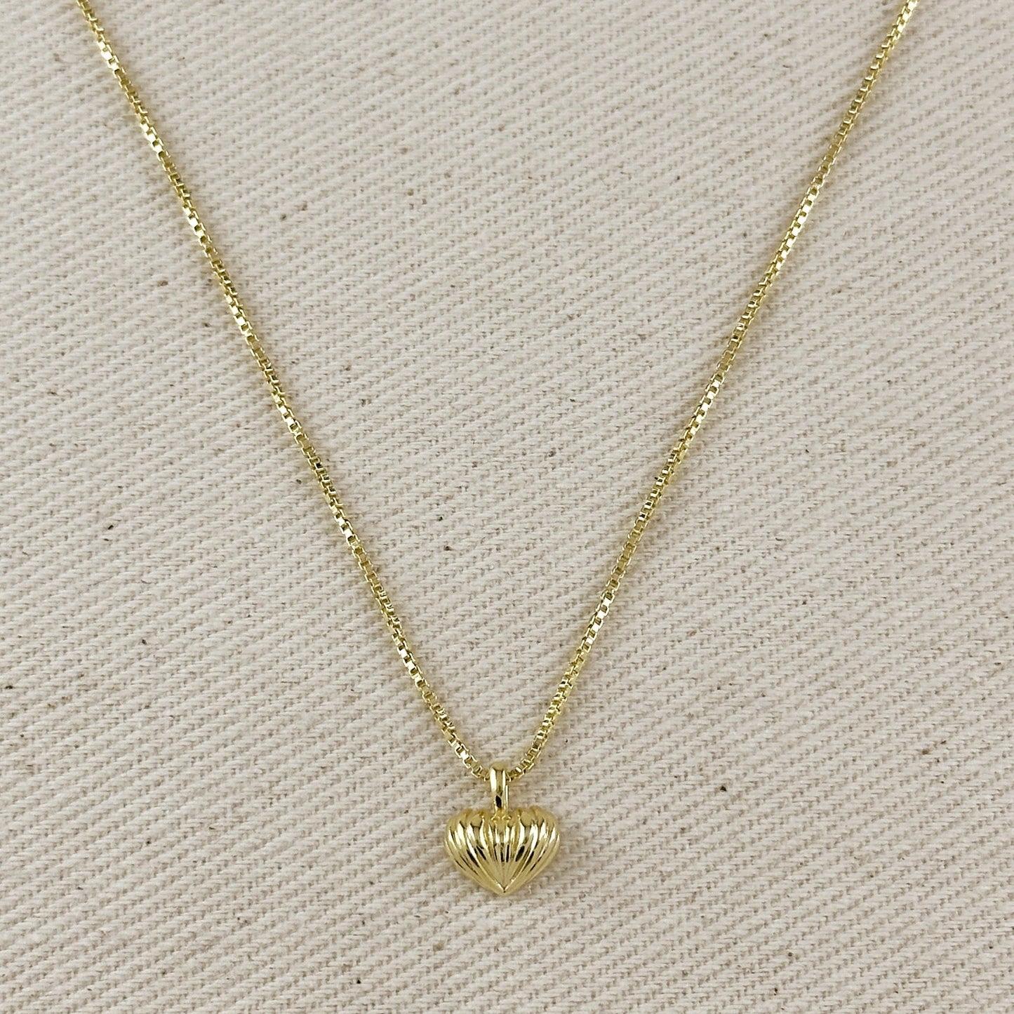 Scalloped Heart Necklace