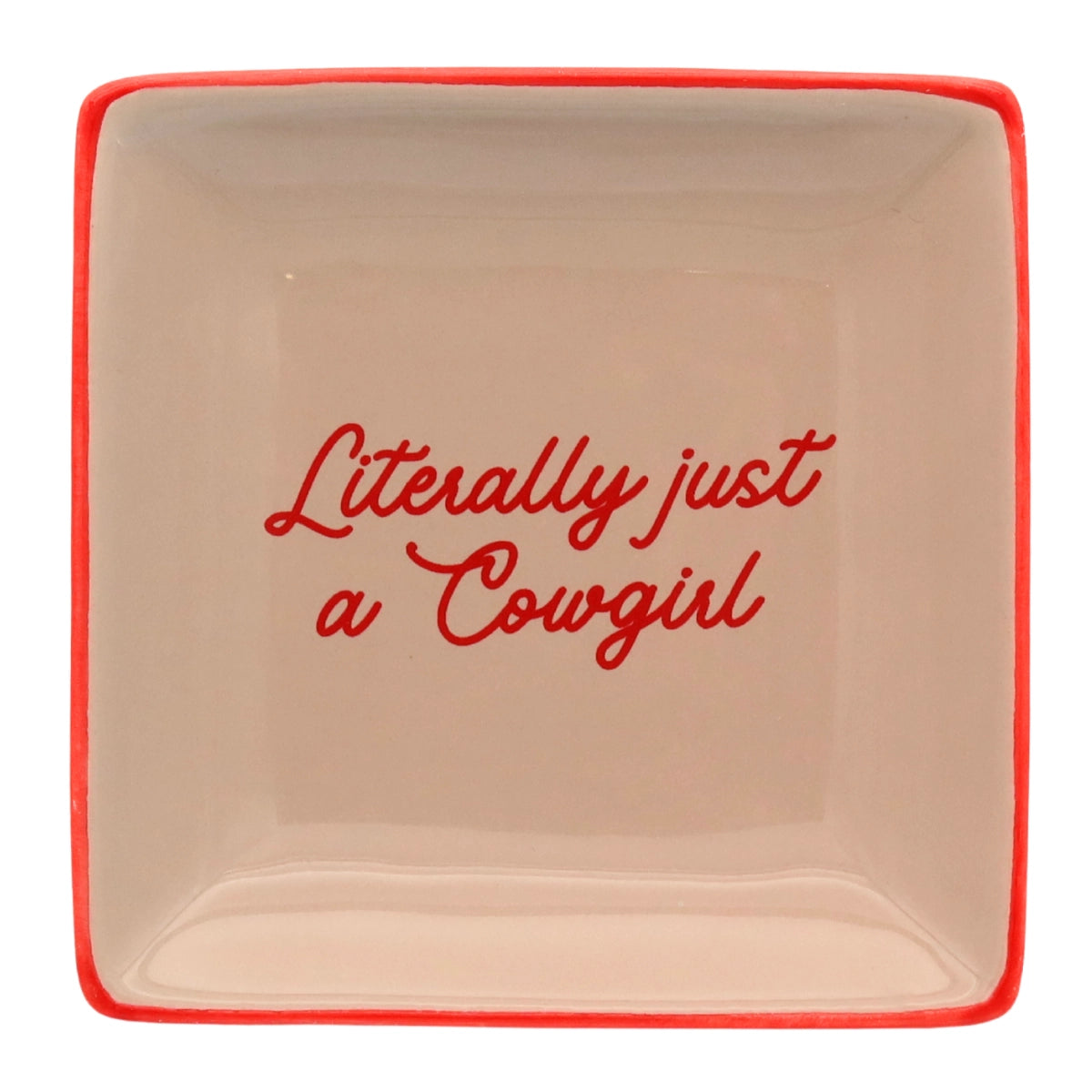 Just A Cowgirl Trinket Dish