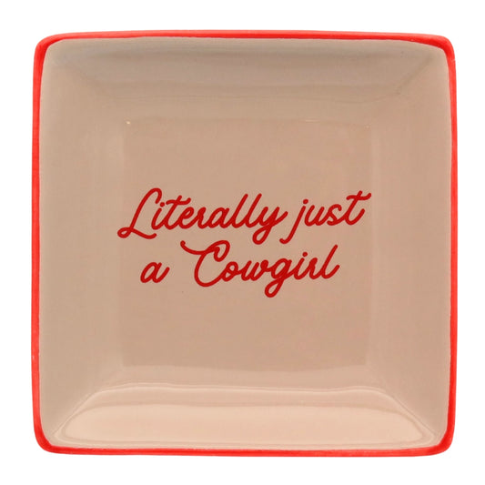 Just A Cowgirl Trinket Dish