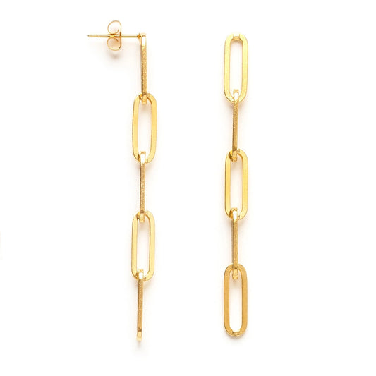 Paperclip Chain Earrings